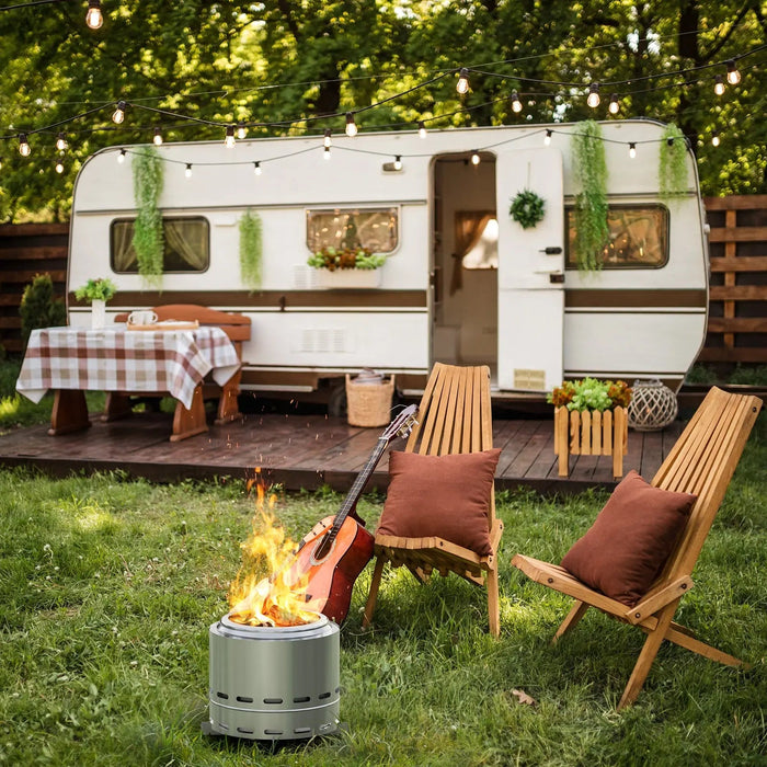 Stainless Steel Wood Burning Smokeless Outdoor Fire Pit