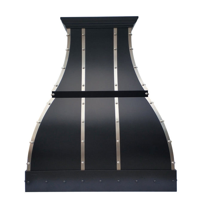 Matte Black Stainless Steel Custom Vent Hoods