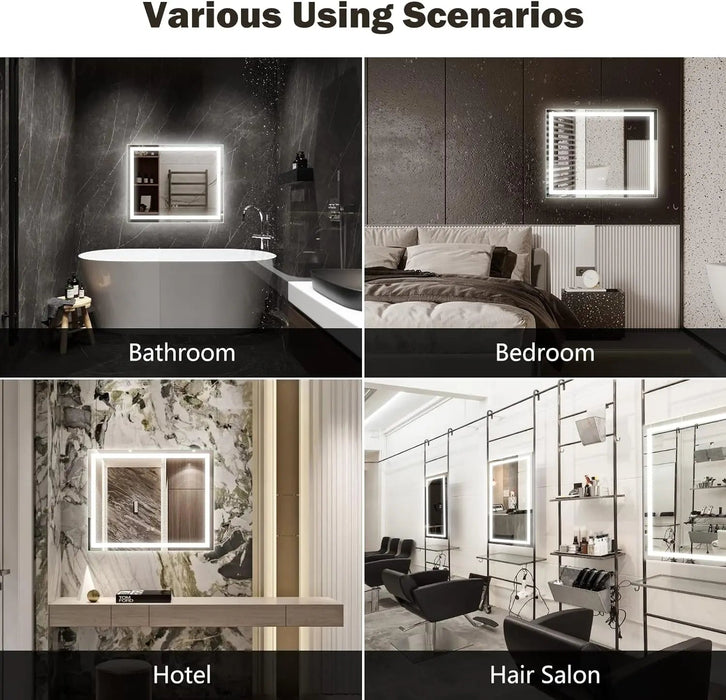 Standard Center Glow LED Bathroom Mirror