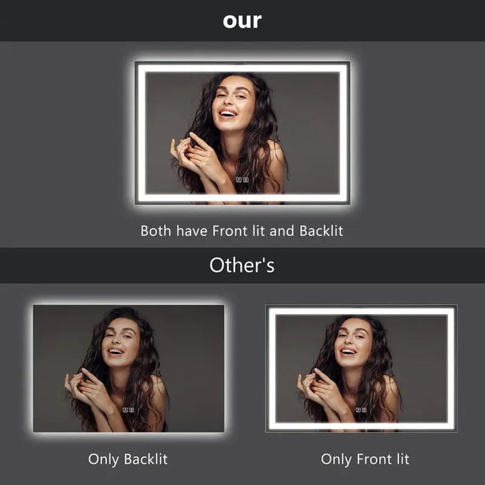 Standard Center Glow LED Bathroom Mirror