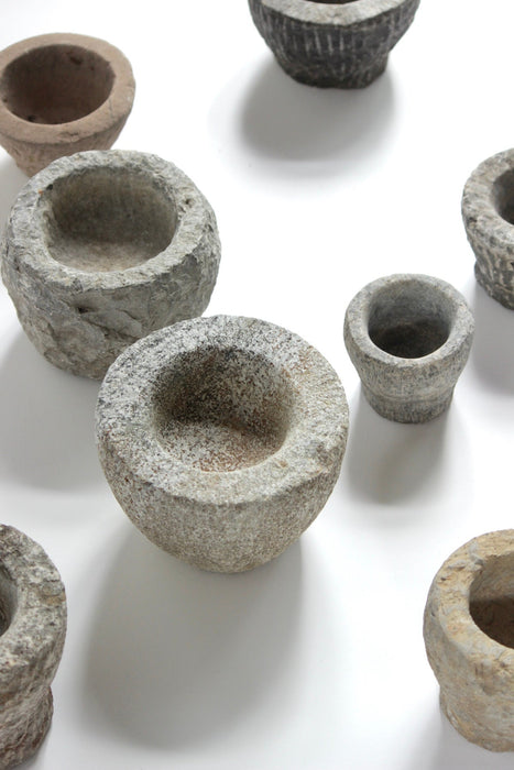 Carved Stone Mortar Bowl