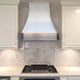 Sweep Stainless Steel Custom Kitchen Hoods with Cut Off Edge