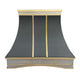 Custom Stainless Steel Kitchen Hoods with Arched Apron