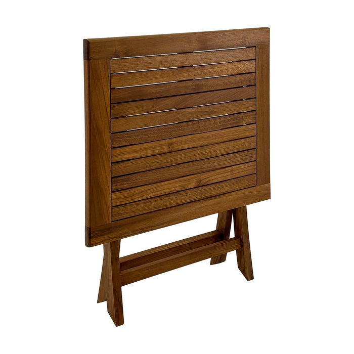 Telluride 2 Person Teak Folding Patio/Balcony Table - 28"