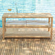 Savannah Natural Teak Shower and Spa/Bathroom/Outdoor - Storage Bench with Shelves- 28" or 40"