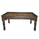 Antique Brass Foil Cladded Door Repurposed Solid Wood 72 in. Long Dining Table