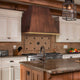 Tapered Custom Copper Kitchen Vent Hood
