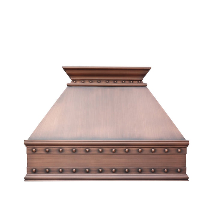 Tapered Custom Farmhouse Copper Vent Hood