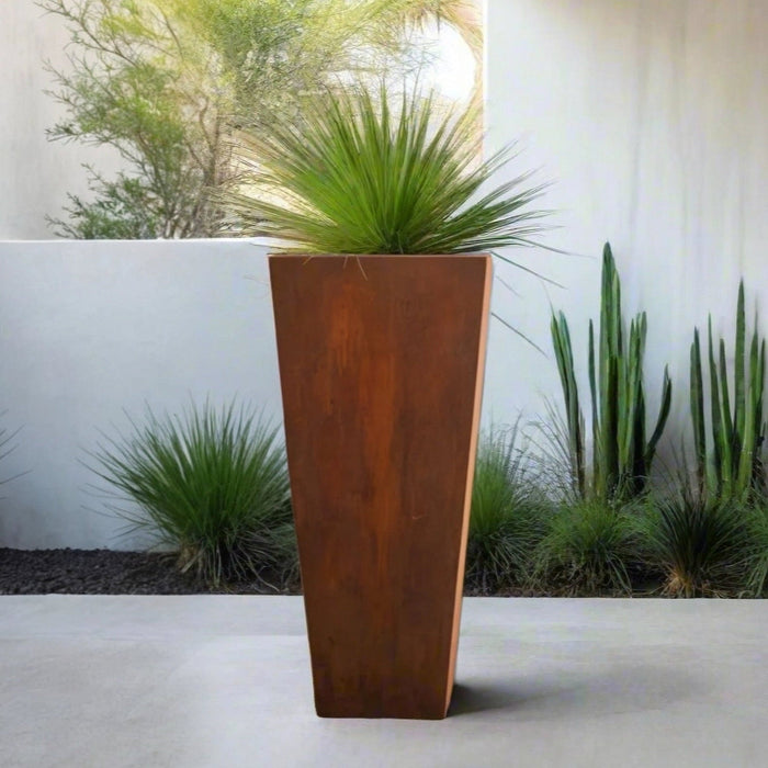Corten Steel Tapered Planter - FREE SHIPPING!