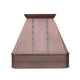 Tapered Wall Mounted Custom Copper Kitchen Hood