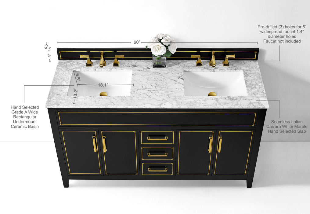 Aspen 60" Bath Vanity Set