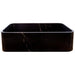 Toros Black marble Farmhouse Rectangular Sink Polished size (W)13.5" (L)21.5" (H)6" SKU-NTRVS11 product shot front view