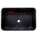 Toros Black marble Farmhouse Rectangular Sink Polished size (W)13.5" (L)21.5" (H)6" SKU-NTRVS11 product shot top view