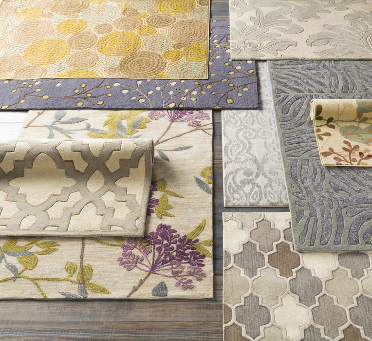 Elsu Brown Beige Wool Rug