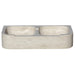 Troia Light Travertine Farmhouse Double Bowl Kitchen Sink Honed Filled (W)18" (L)36" (H)7" SKU-NTRSTC32 product shot