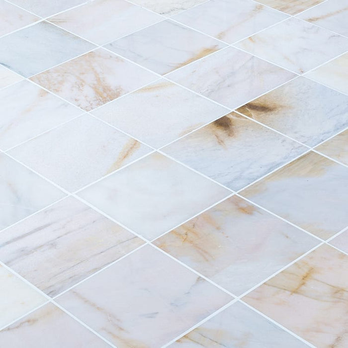 Giallo White Marble Floor and Wall Tile Polished - Livfloors Collection