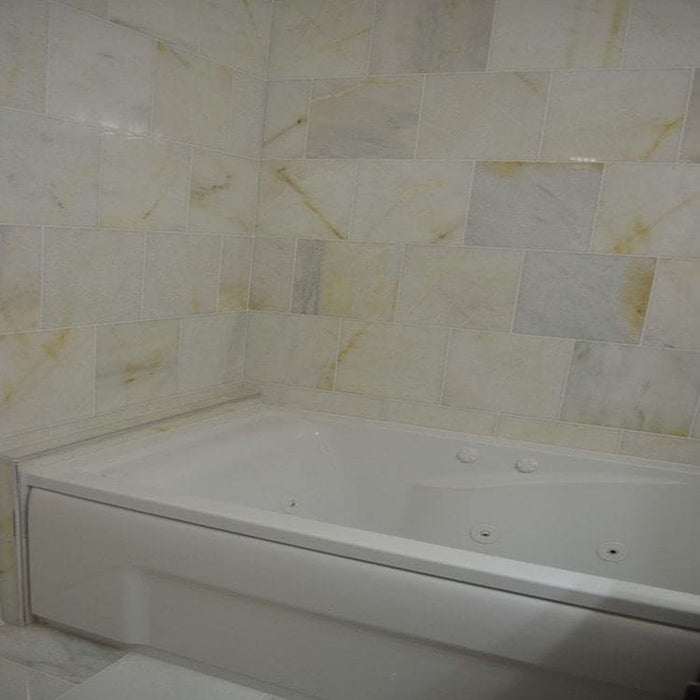 Giallo White Marble Floor and Wall Tile Polished - Livfloors Collection