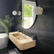 Tuscany Walnut Travertine Wall-mount Vanity Sink Ribbed Textured