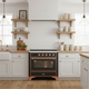 ILVE Majestic II 36" Induction Range Matte Graphite Copper Trim UMI09NS3MGP