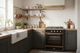 ILVE Majestic II 30" Majestic II induction Range Glossy Black Copper Trim UMI30NE3BKP