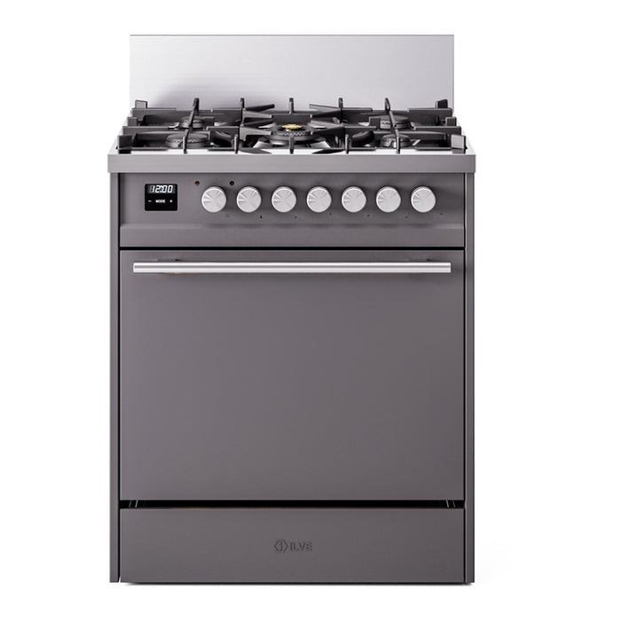 ILVE 30" Professional Plus Dual Fuel Range UP30QMP — UP30QMPBG