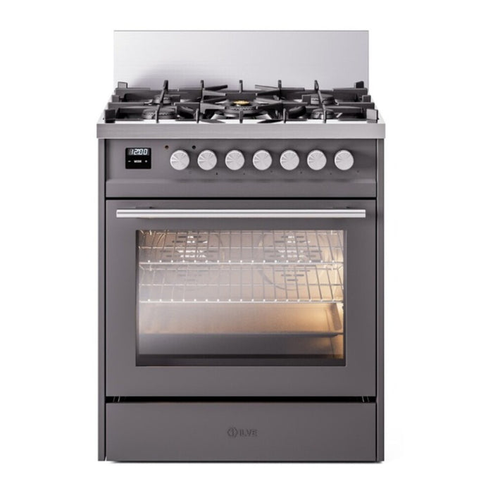 ILVE 30" Professional Plus Dual Fuel Range UP30WMP — UP30WMPBG