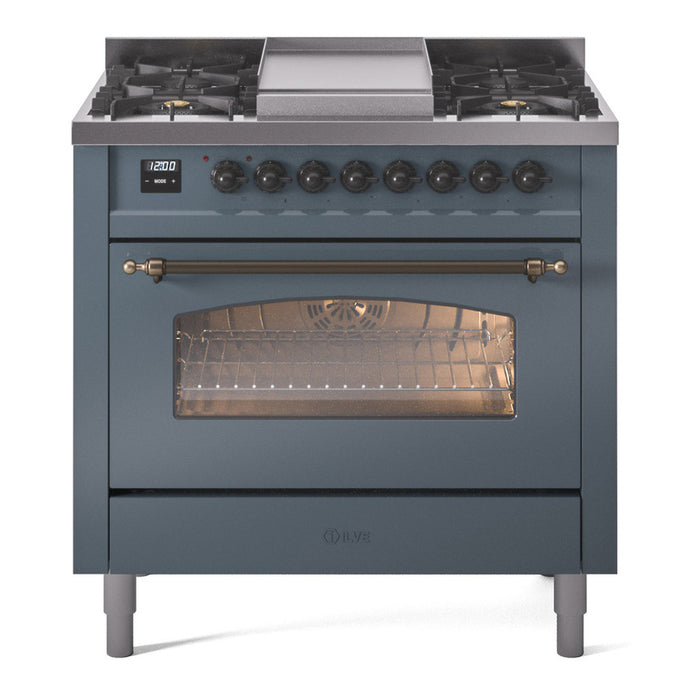 ILVE Nostalgie II 36" Dual Fuel Natural Gas Range, UP36FNMP