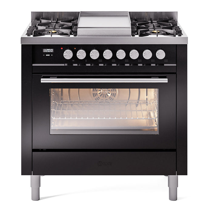 ILVE Professional Plus II 36" Dual Fuel Range UP36FWMP — UP36FWMPBG