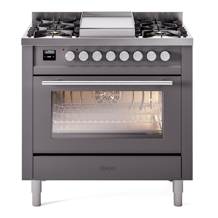 ILVE Professional Plus II 36" Dual Fuel Range UP36FWMP — UP36FWMPBG
