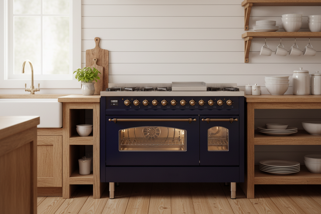 ILVE Nostalgie II 48" Dual Fuel Range, UP48FNMP