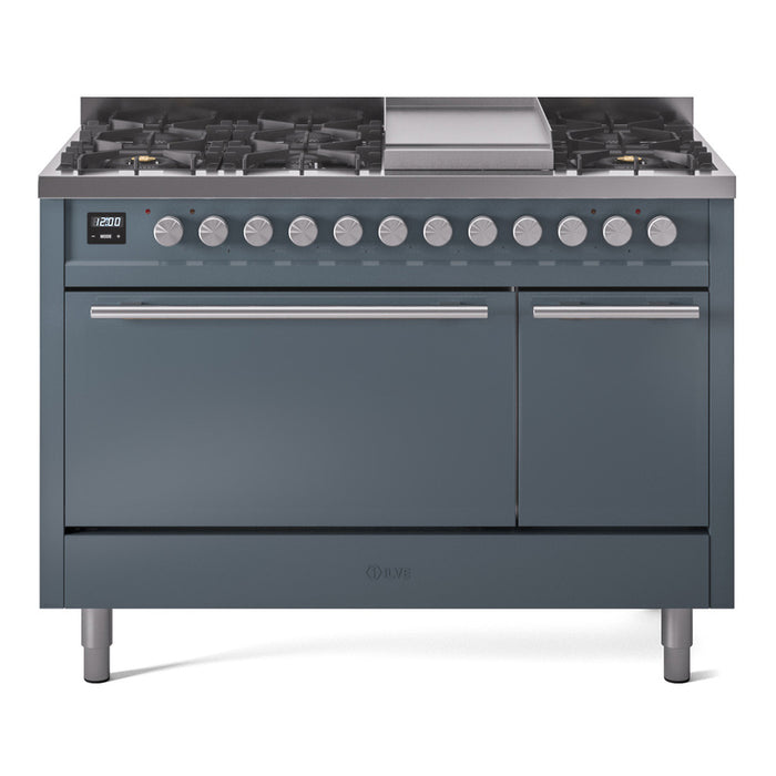 ILVE 48" Professional Plus Dual Fuel Range UP48FQMP — UP48FQMPBG