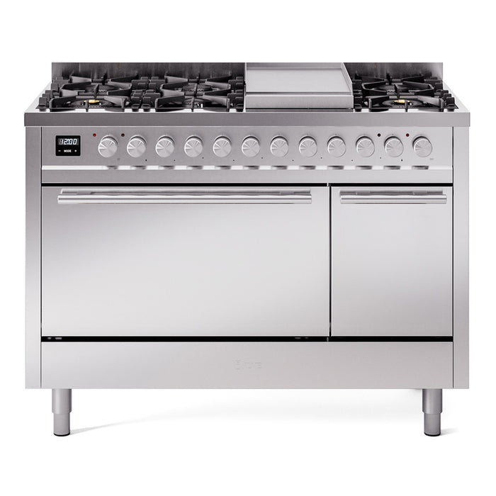 ILVE 48" Professional Plus Dual Fuel Range UP48FQMP — UP48FQMPBG