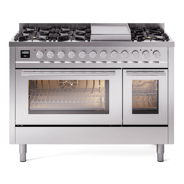 ILVE Professional Plus II 48" Dual Fuel Range UP48FWMP — UP48FWMPBG