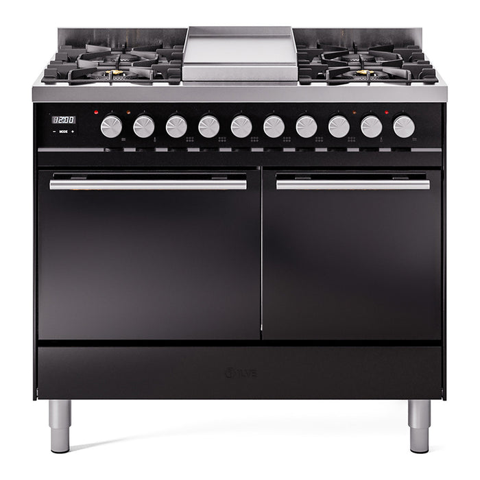 ILVE 40" Professional Plus Dual Fuel Range UPD40FQMP — UPD40FQMPBG