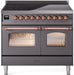 ILVE Nostalgie II 40" Electric Range, Matte Graphite, Copper Trim  UPDI406NMPMGP ILVE