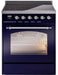 ILVE Nostalgie II 30" Electric Range, Blue Chrome Trim UPI304NMPMBC ILVE