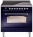 ILVE Nostalgie II 36 " Electric Range, Blue, Chrome Trim UPI366NMPMBC ILVE