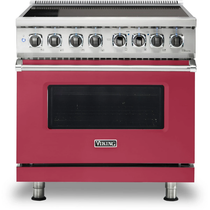 Viking® 5 Series 36" Stainless Steel Pro Style Induction Range VIR53626BSS
