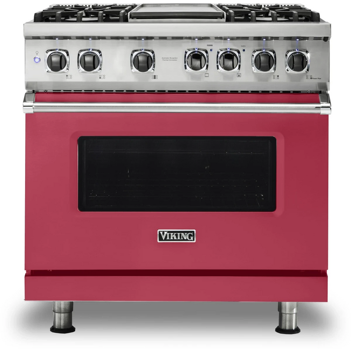 Viking® Professional 5 Series 36" Pro Style Dual Fuel  Range VDR5364GSSLP