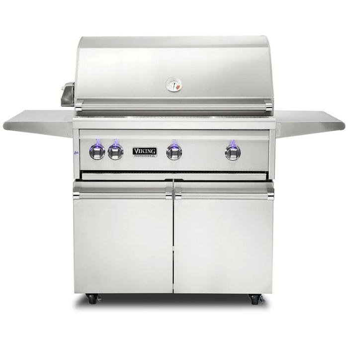 VIKING 5 Series 36" Freestanding Grill ProSear Burner, Rotisserie, VQGFS5361