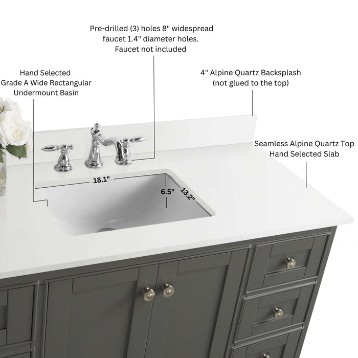 Audrey 84" Bath Vanity Set