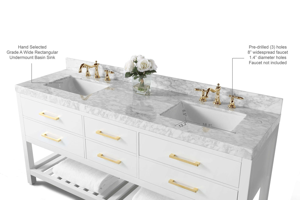 Elizabeth 72" Bath Vanity Set