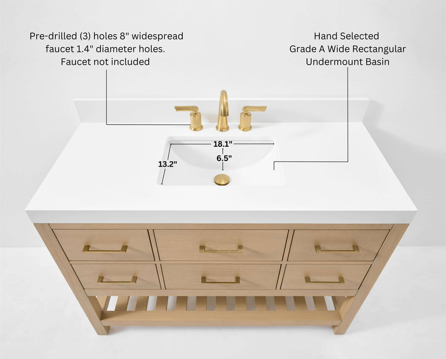 Elizabeth 48" Bath Vanity Set