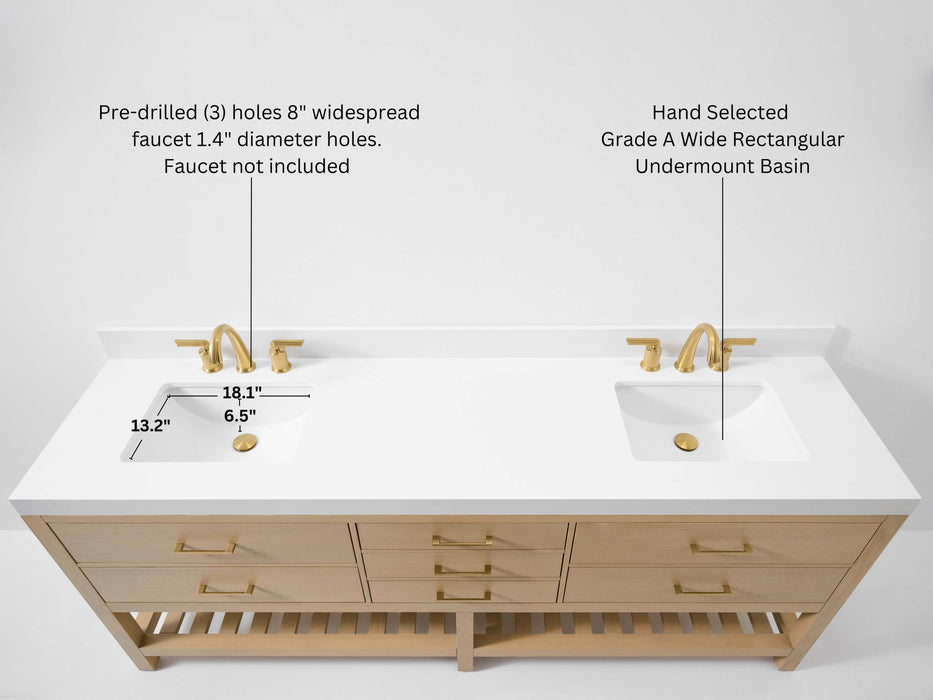 Elizabeth 84" Bath Vanity Set