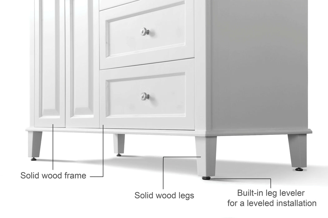 Hannah Bathroom Vanity in White Finish