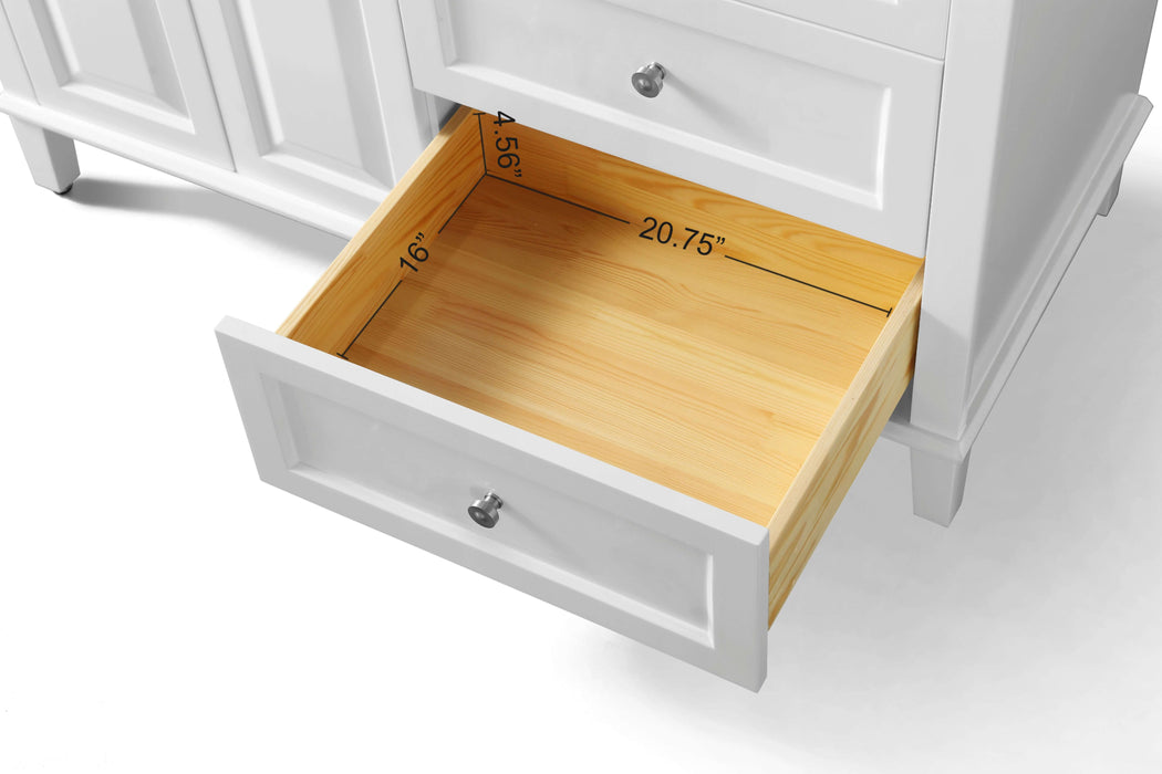 Hannah Bathroom Vanity in White Finish