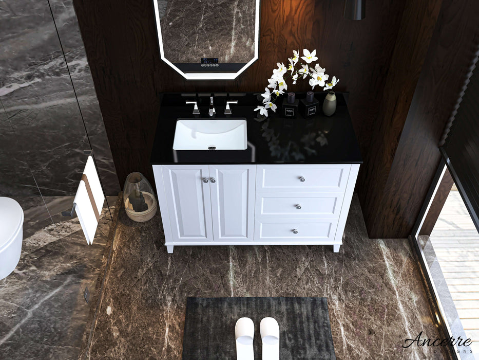 Hannah Bathroom Vanity in White Finish