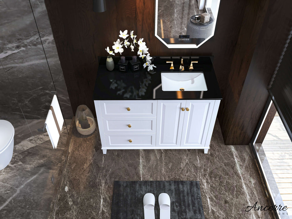 Hannah Bathroom Vanity in White Finish