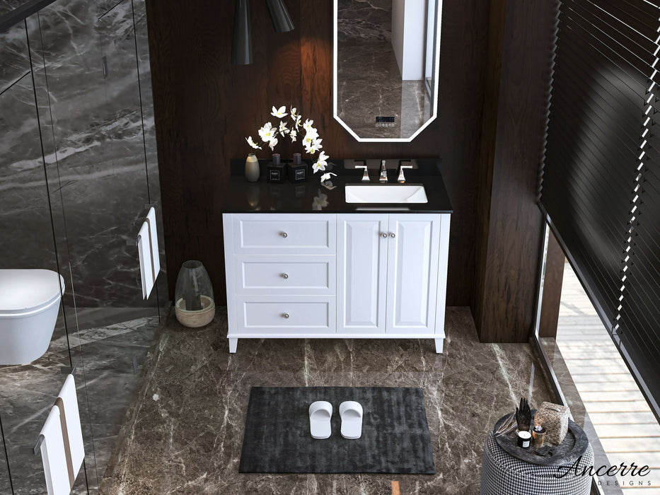 Hannah Bathroom Vanity in White Finish