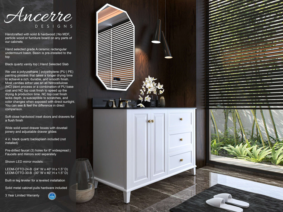 Hannah Bathroom Vanity in White Finish